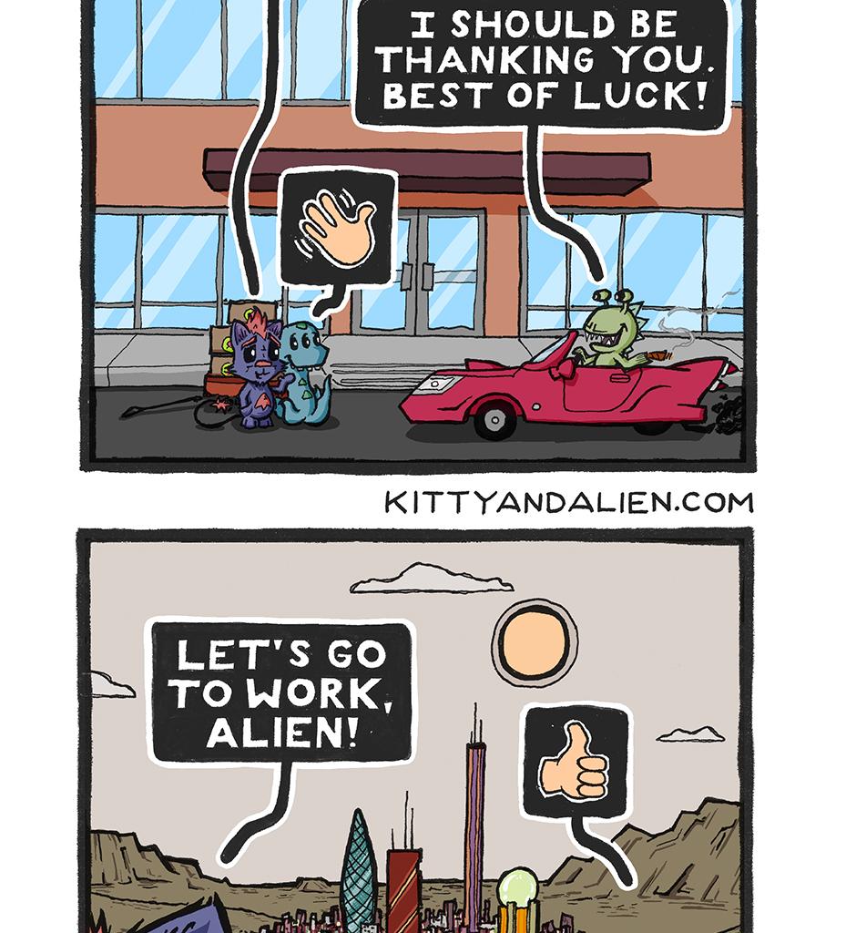 Kitty & Alien - Episode 9, Page 1: Towards Civilization