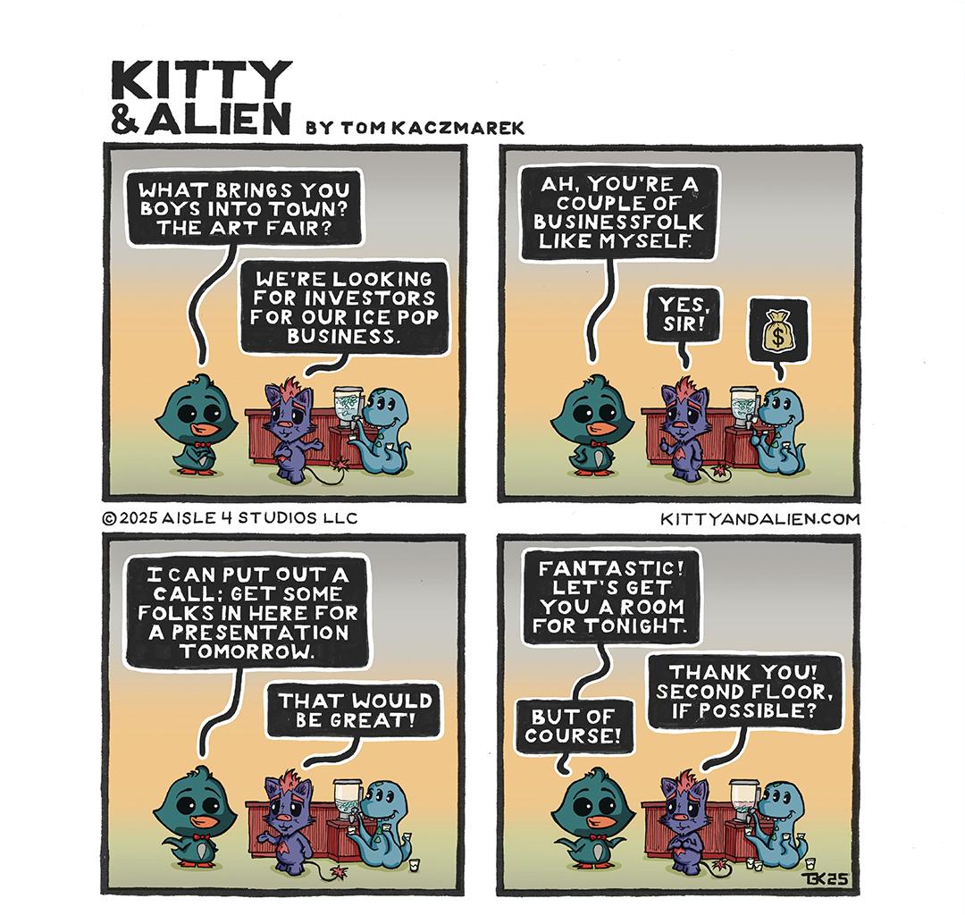 Kitty & Alien - Episode 13, Page 1: The Start of a Plan