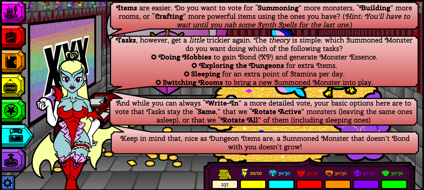 Monsterheart Manor - Episode 9, Page 3: Tutorial Tuesday #1: The Basics