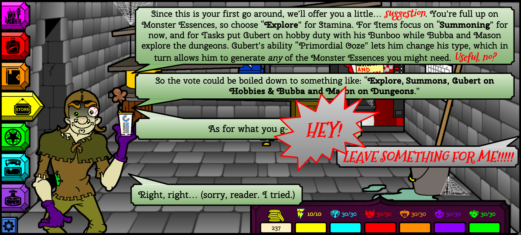 Monsterheart Manor - Episode 9, Page 4: Tutorial Tuesday #1: The Basics