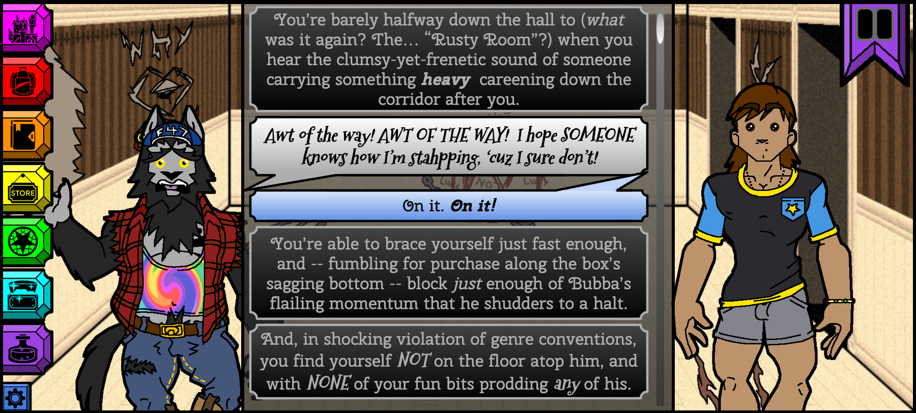 Monsterheart Manor - Episode 10, Page 2: Coming AWOO-t!