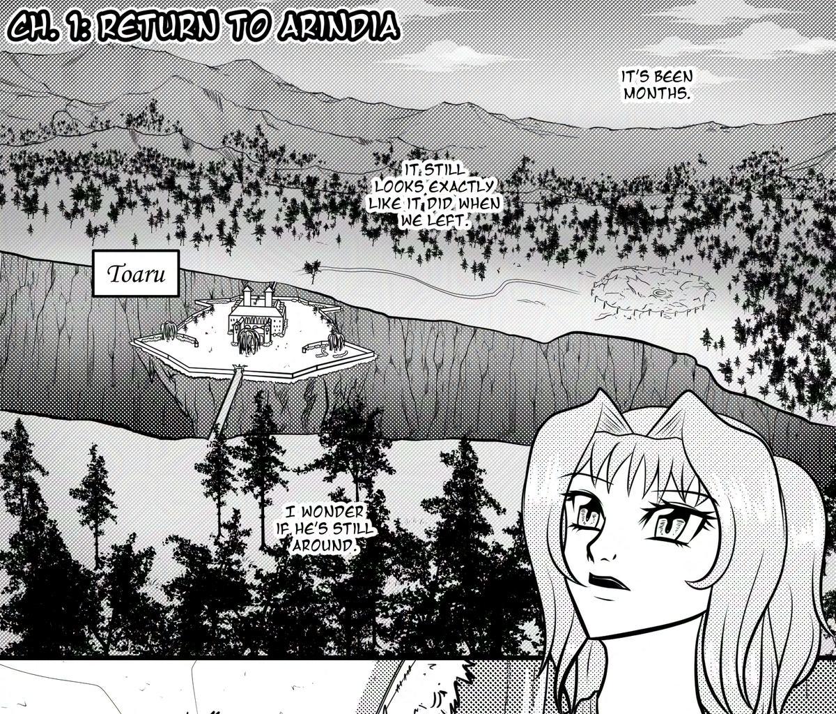 Arindia no Densetsu - Episode 2, Page 1: Chapter 1 - Return to Arindia