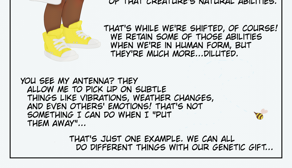 Control C - Episode 2, Page 4: Zinnia Explains Shapeshifting!