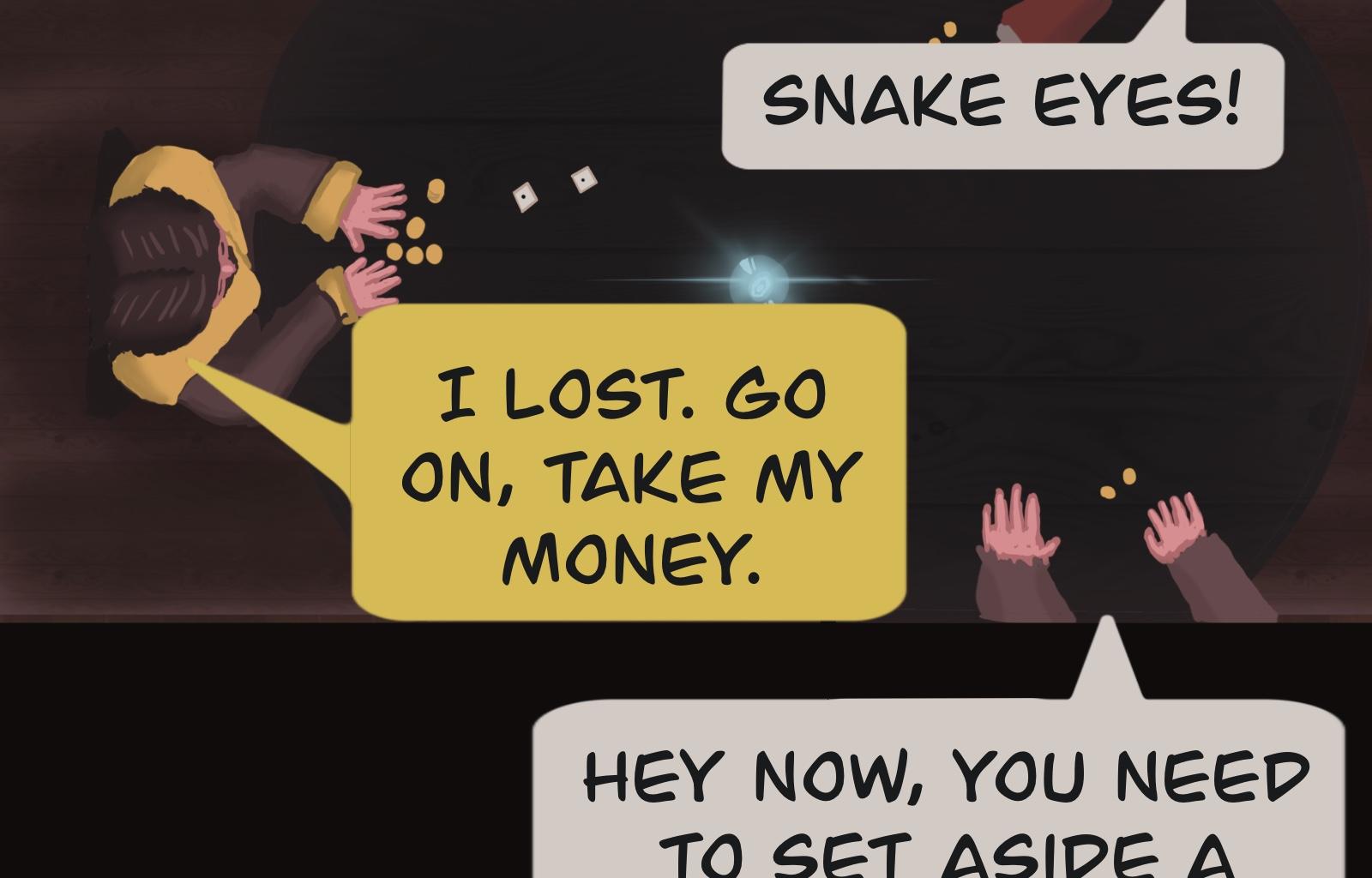 Sage Eyes: The Light Thief - Episode 2, Page 4: Chapter 2: A Gamble