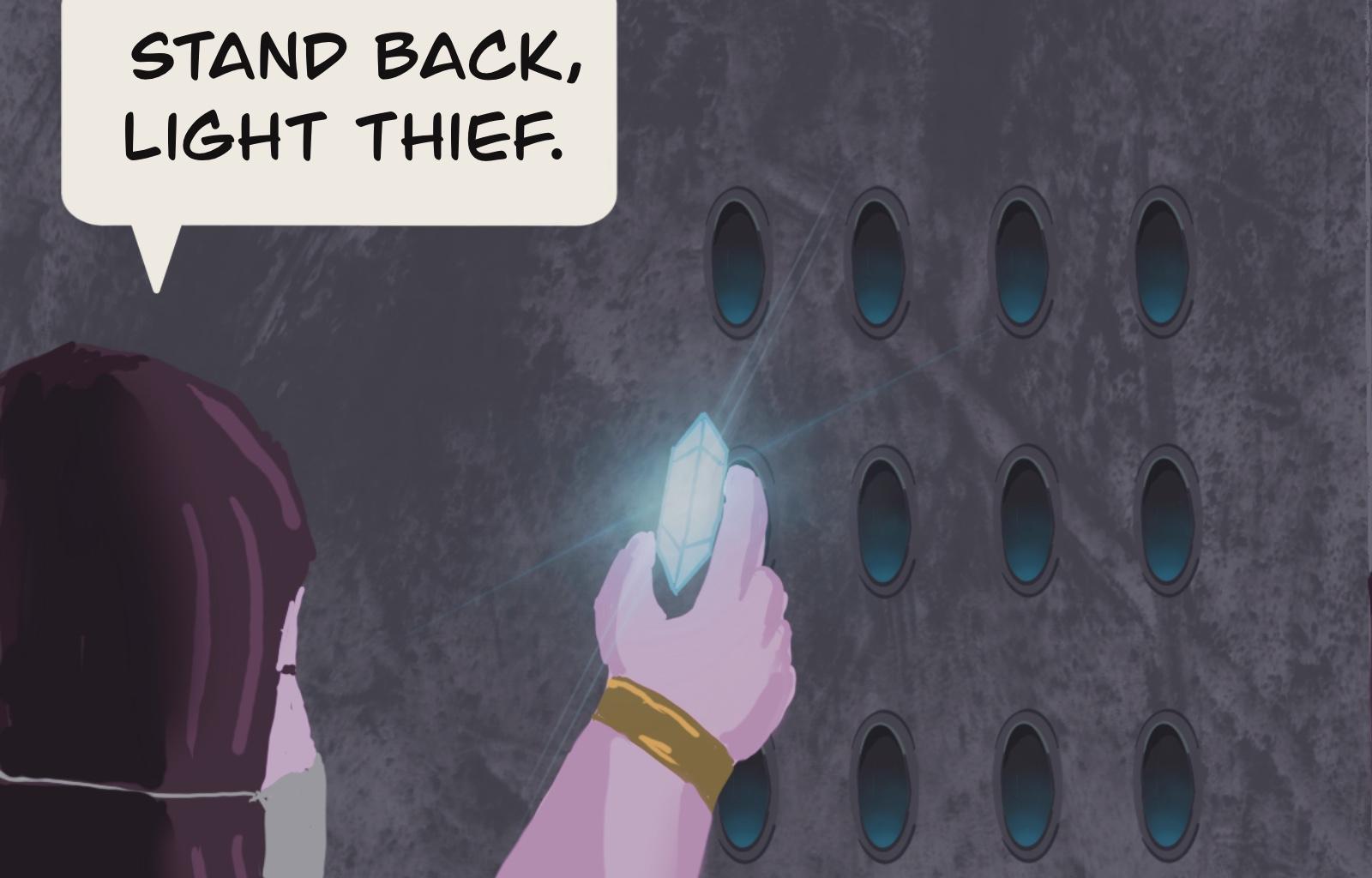 Sage Eyes: The Light Thief - Episode 2, Page 14: Chapter 2: A Gamble