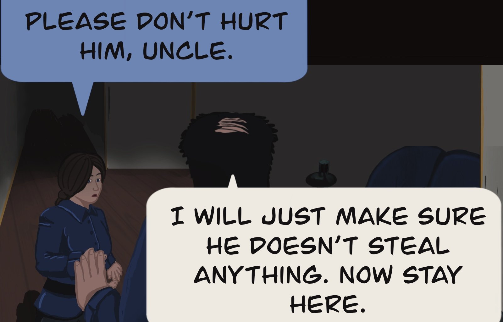 Sage Eyes: The Light Thief - Episode 4, Page 34: Chapter 4 False Friends