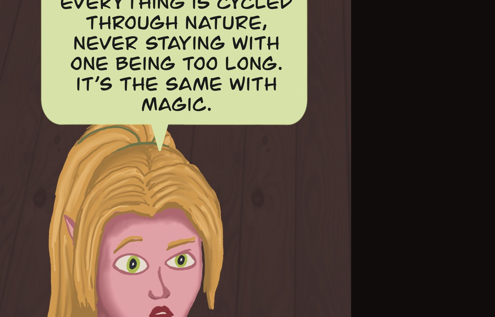 Sage Eyes: The Light Thief - Episode 6, Page 21: The Dress