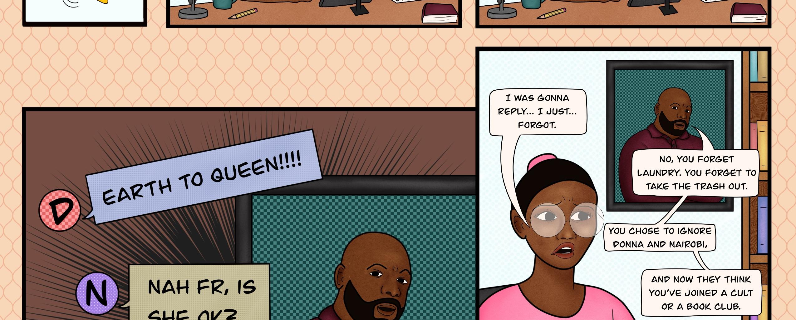 Get Some Help - Episode 8, Page 1: Group Chat Concerns