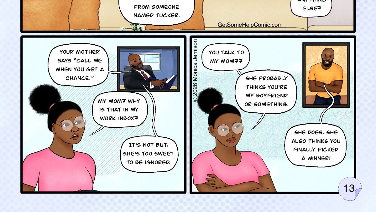 Get Some Help - Episode 37, Page 1: Ch 3 - Page 13