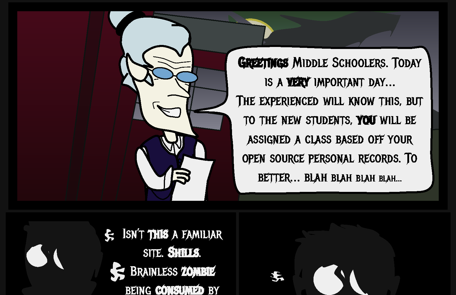 Donnie The Fighting Psychopath - Episode 1, Page 2: Crumble Beginnings