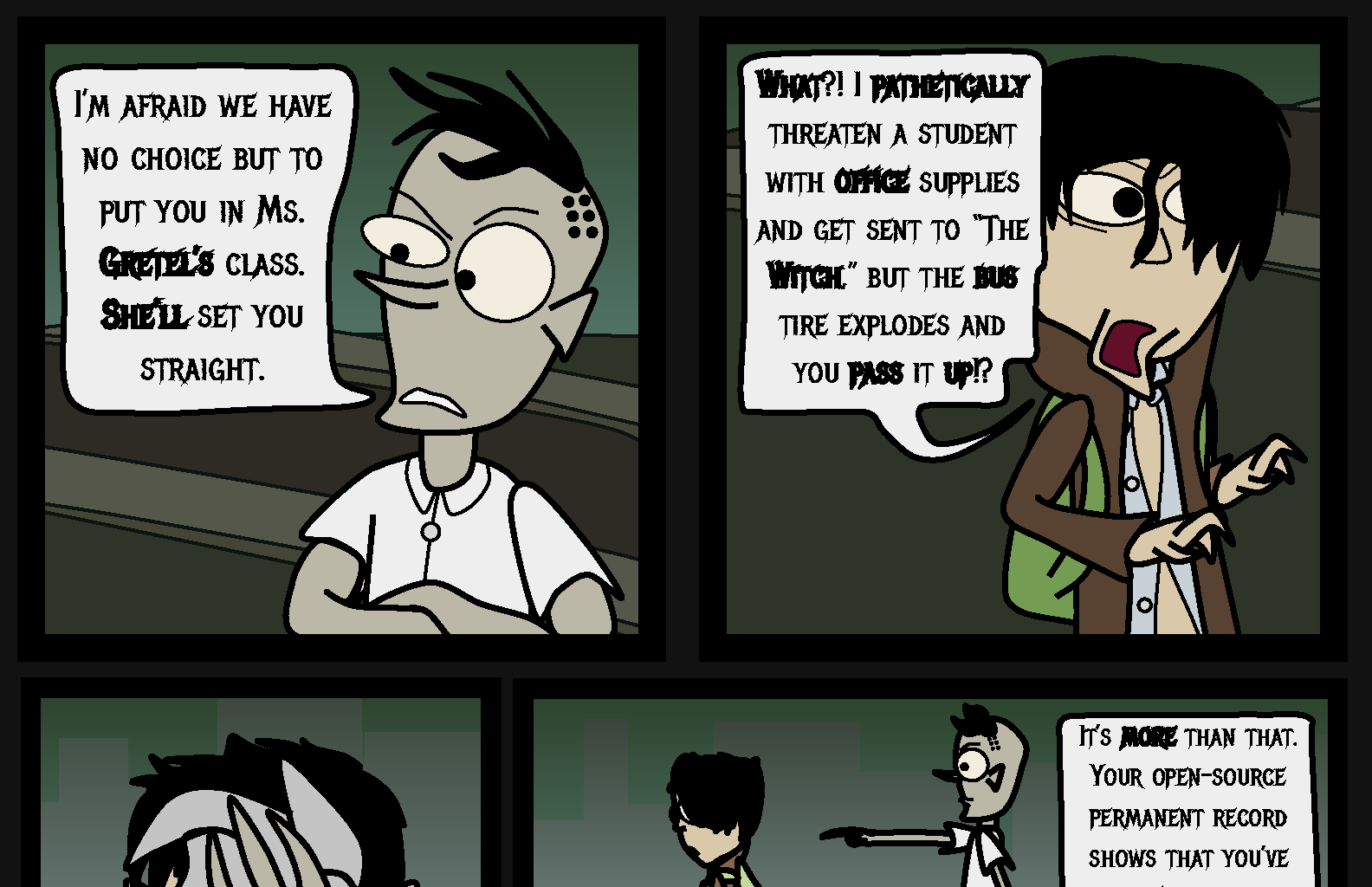 Donnie The Fighting Psychopath - Episode 1, Page 4: Crumble Beginnings