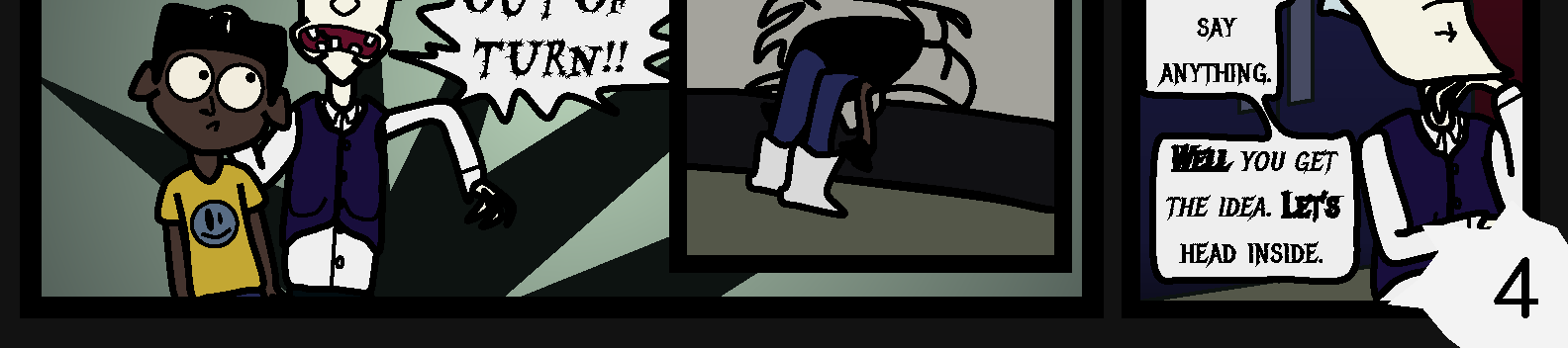 Donnie The Fighting Psychopath - Episode 1, Page 4: Crumble Beginnings