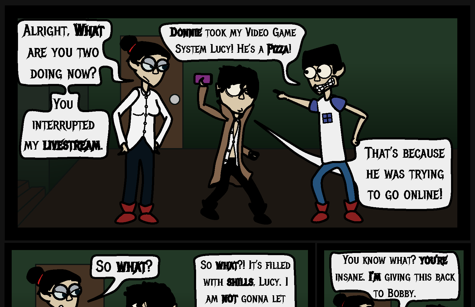 Donnie The Fighting Psychopath - Episode 1, Page 8: Crumble Beginnings