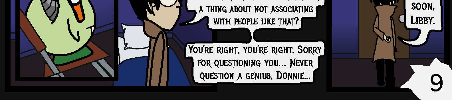 Donnie The Fighting Psychopath - Episode 1, Page 9: Crumble Beginnings