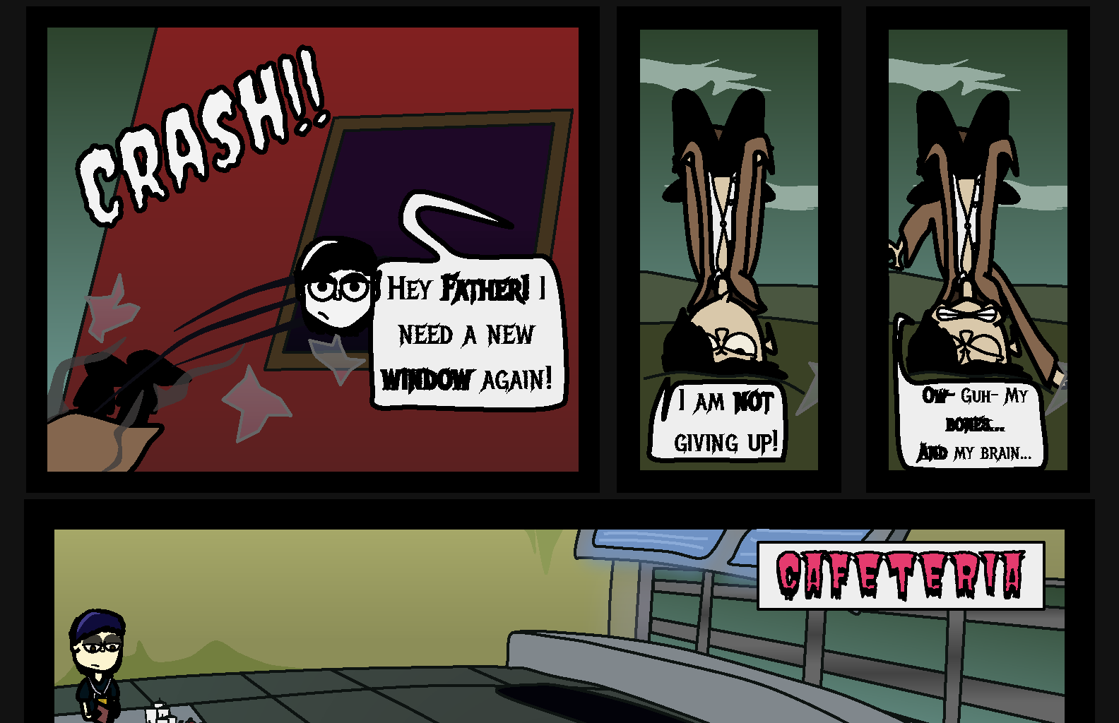 Donnie The Fighting Psychopath - Episode 1, Page 12: Crumble Beginnings