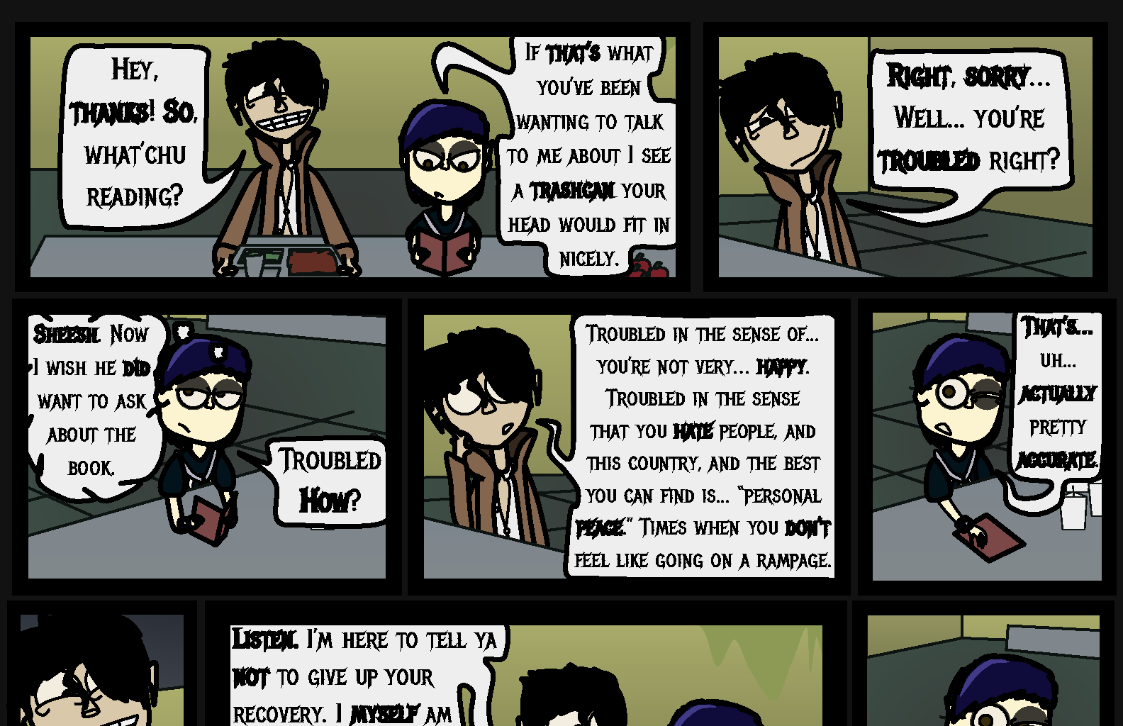 Donnie The Fighting Psychopath - Episode 1, Page 13: Crumble Beginnings