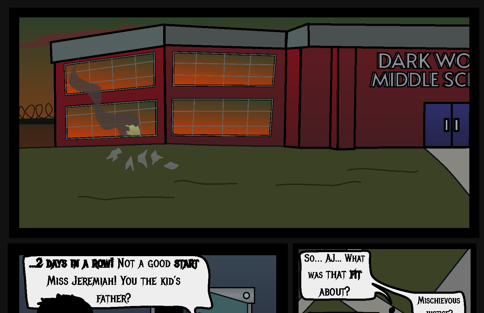Donnie The Fighting Psychopath - Episode 1, Page 18: Crumble Beginnings