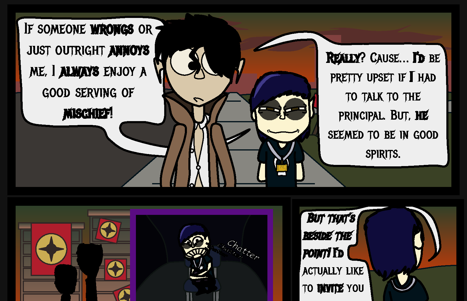 Donnie The Fighting Psychopath - Episode 1, Page 19: Crumble Beginnings