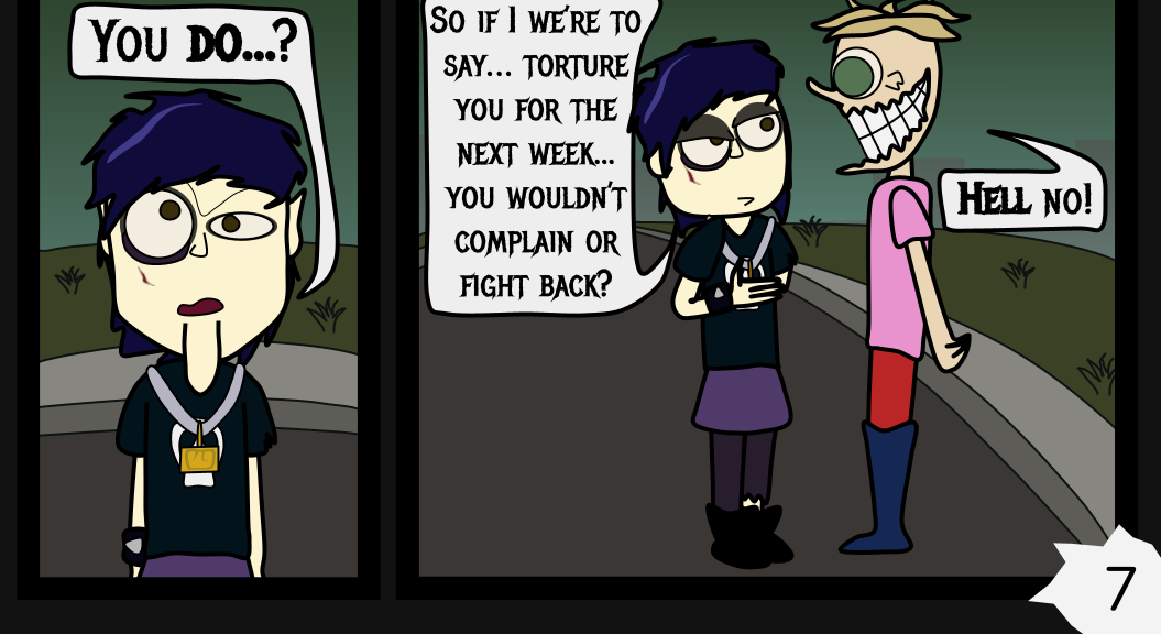 Donnie The Fighting Psychopath - Episode 2, Page 7: Affection Objection