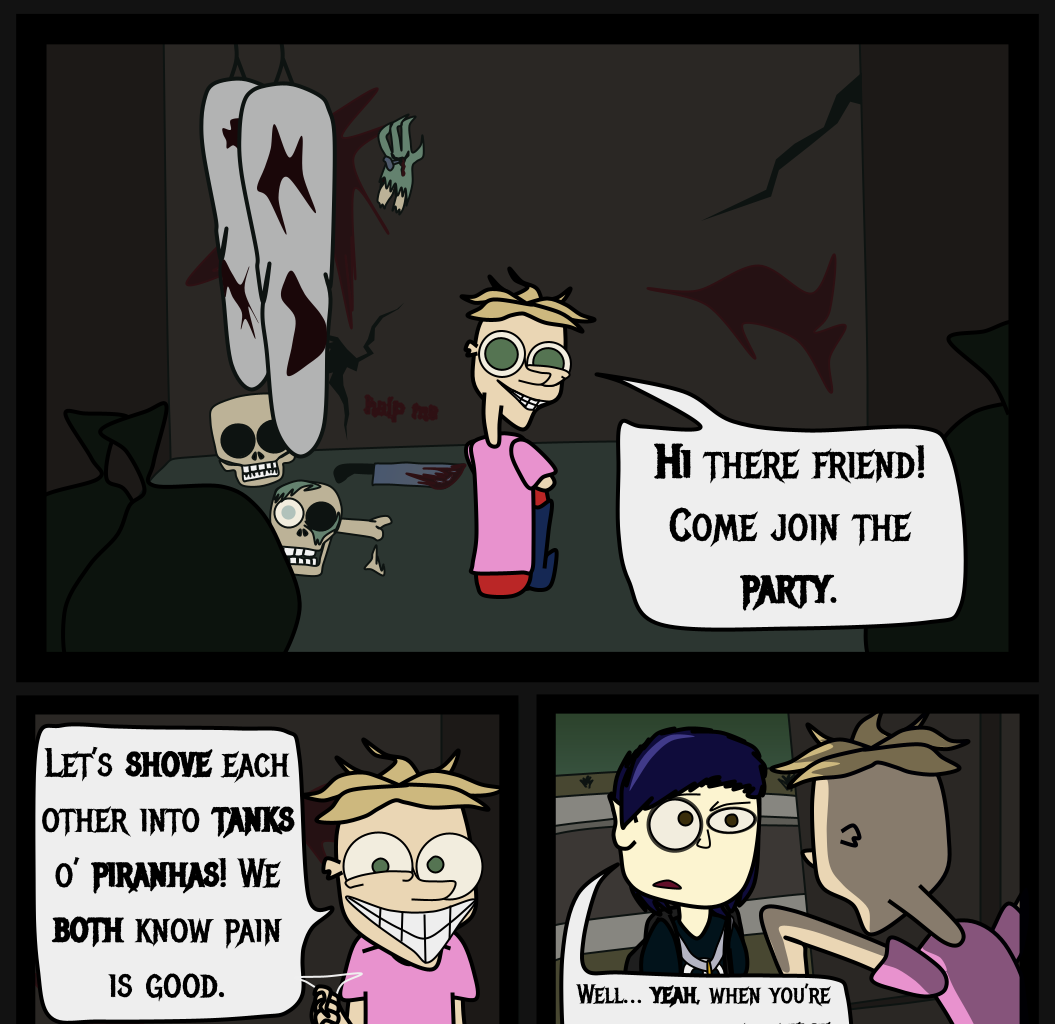 Donnie The Fighting Psychopath - Episode 2, Page 12: Affection Objection