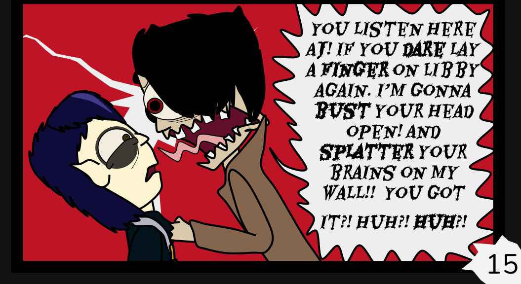 Donnie The Fighting Psychopath - Episode 2, Page 15: Affection Objection