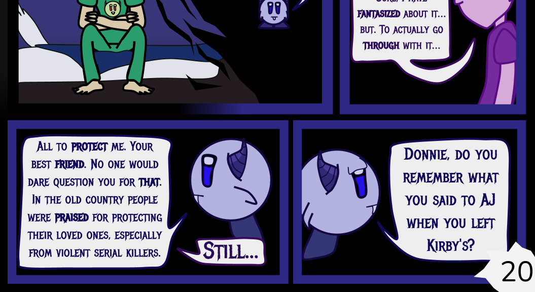 Donnie The Fighting Psychopath - Episode 2, Page 20: Affection Objection