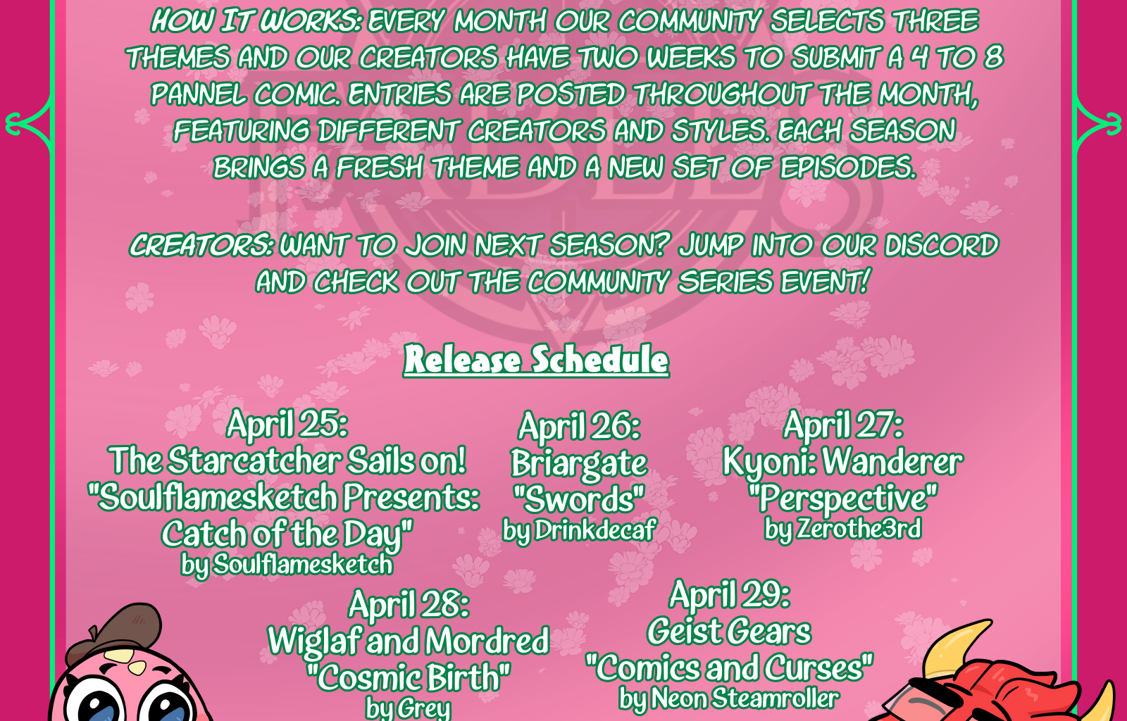 Fables Community Comic Club - Episode 18, Page 1: S7 - Schedule