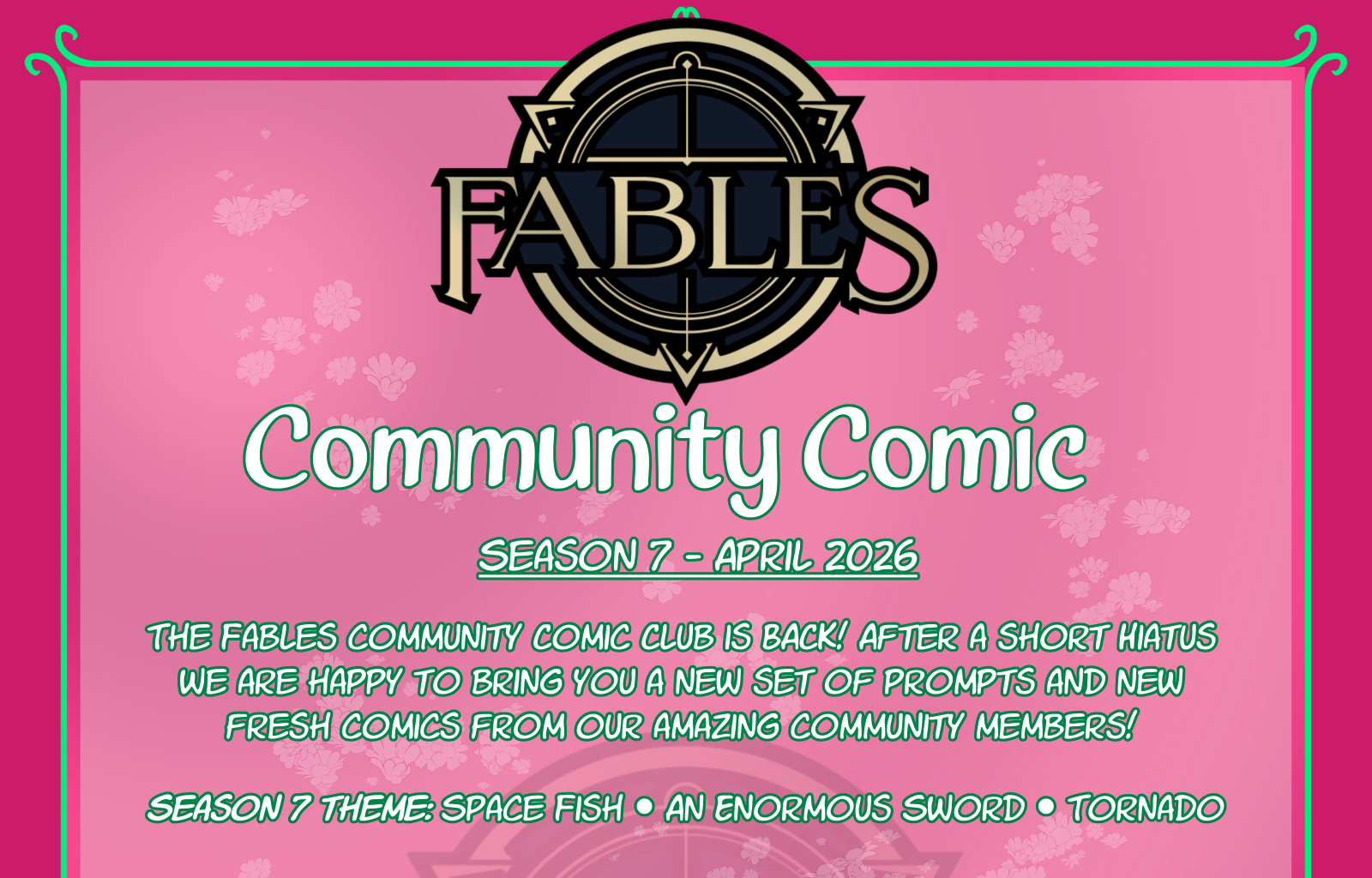 Fables Community Comic Club - Episode 18, Page 1: S7 - Schedule