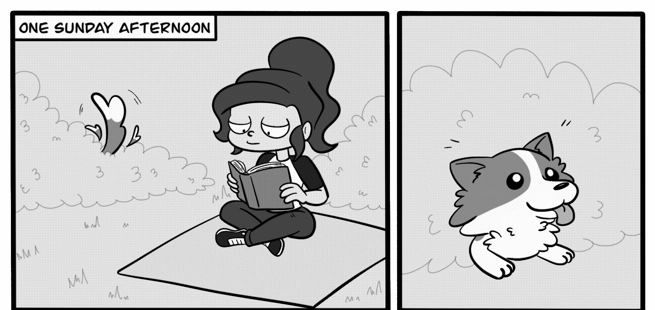 Girl meets corgi - Episode 2, Page 1: Chapter 1 - Girl meets corgi