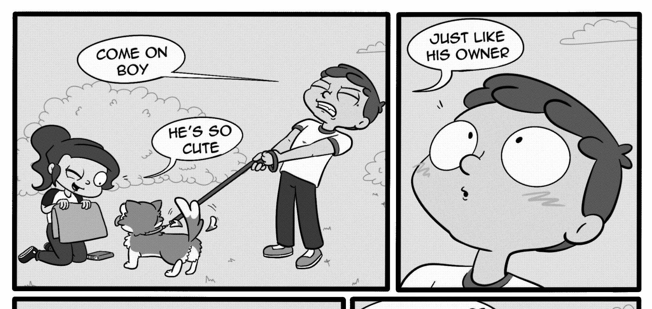 Girl meets corgi - Episode 2, Page 4: Chapter 1 - Girl meets corgi