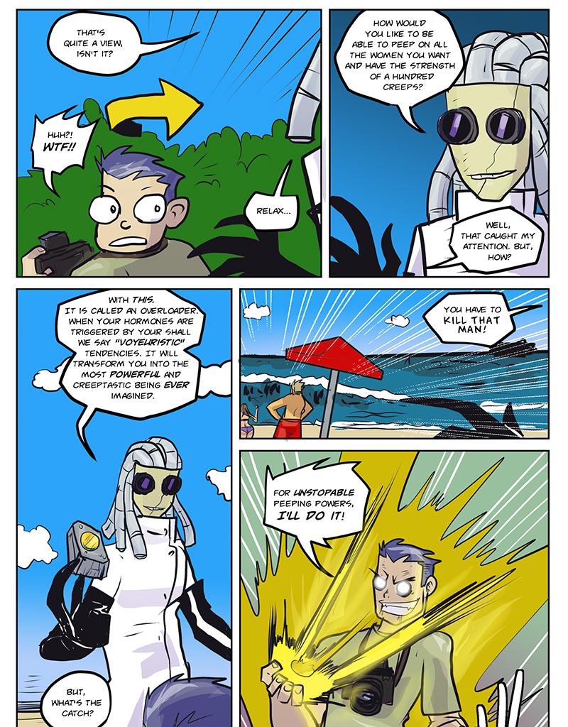 Groperion - Episode 41, Page 1: 42 Peeping Powers