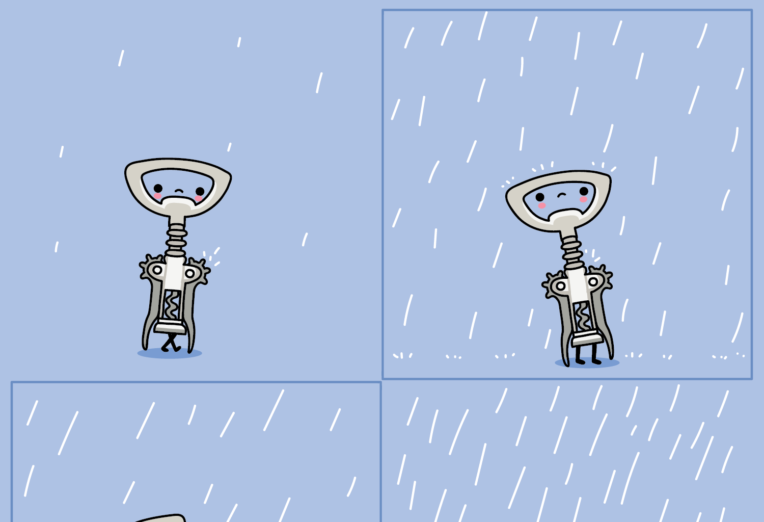 Wawawiwa Comics - Episode 42, Page 1: Happy rain