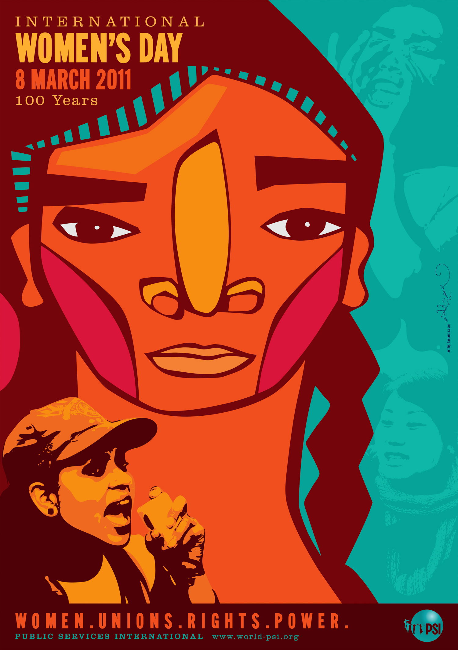 International Women's Day 100 Years of Women, Unions, Rights & Power