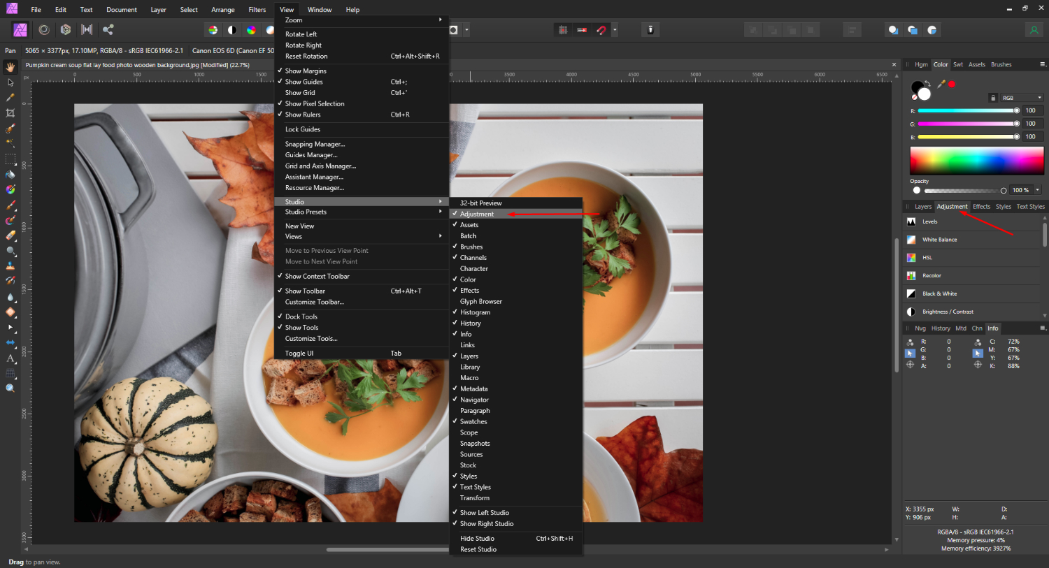 How to Create Presets in Affinity Photo 14