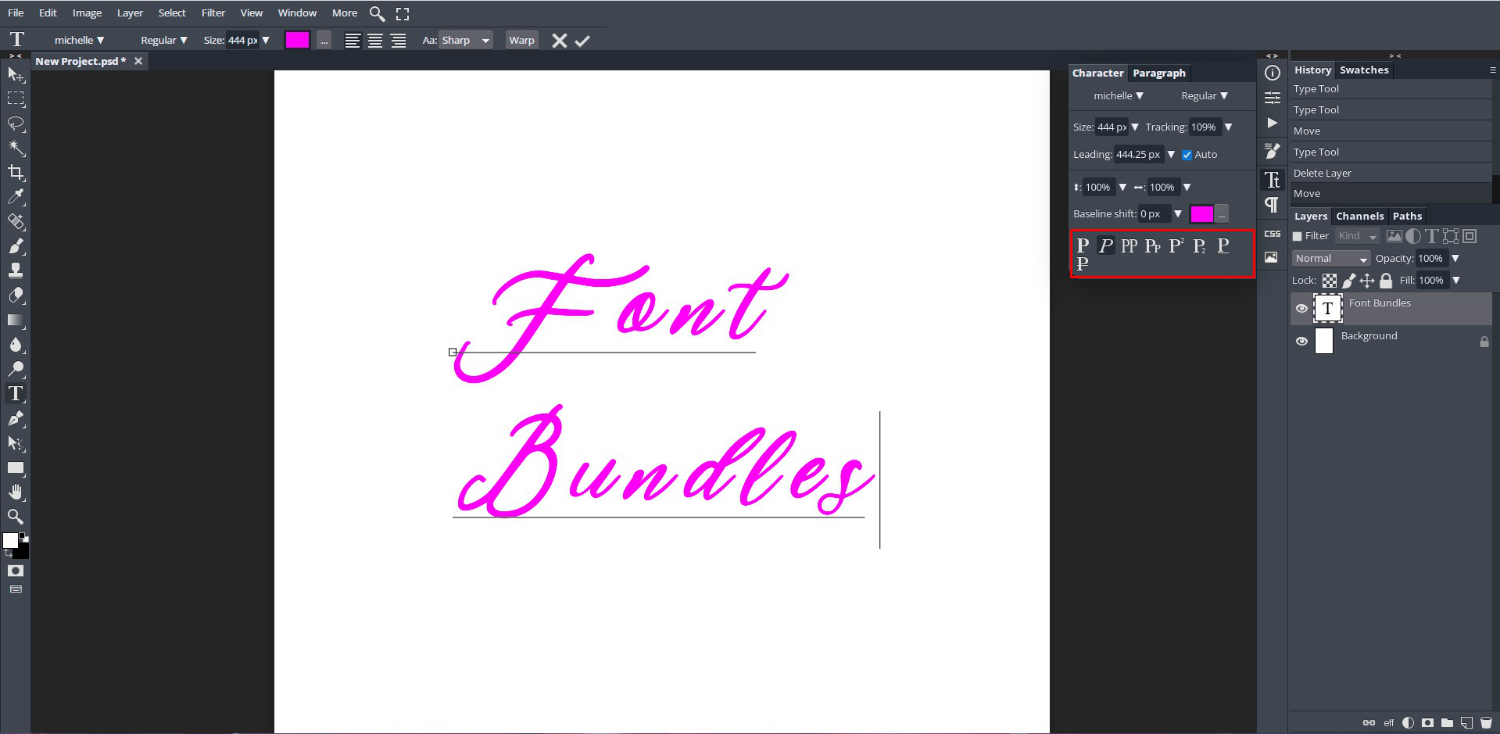 Text Basics in DesignScape 21