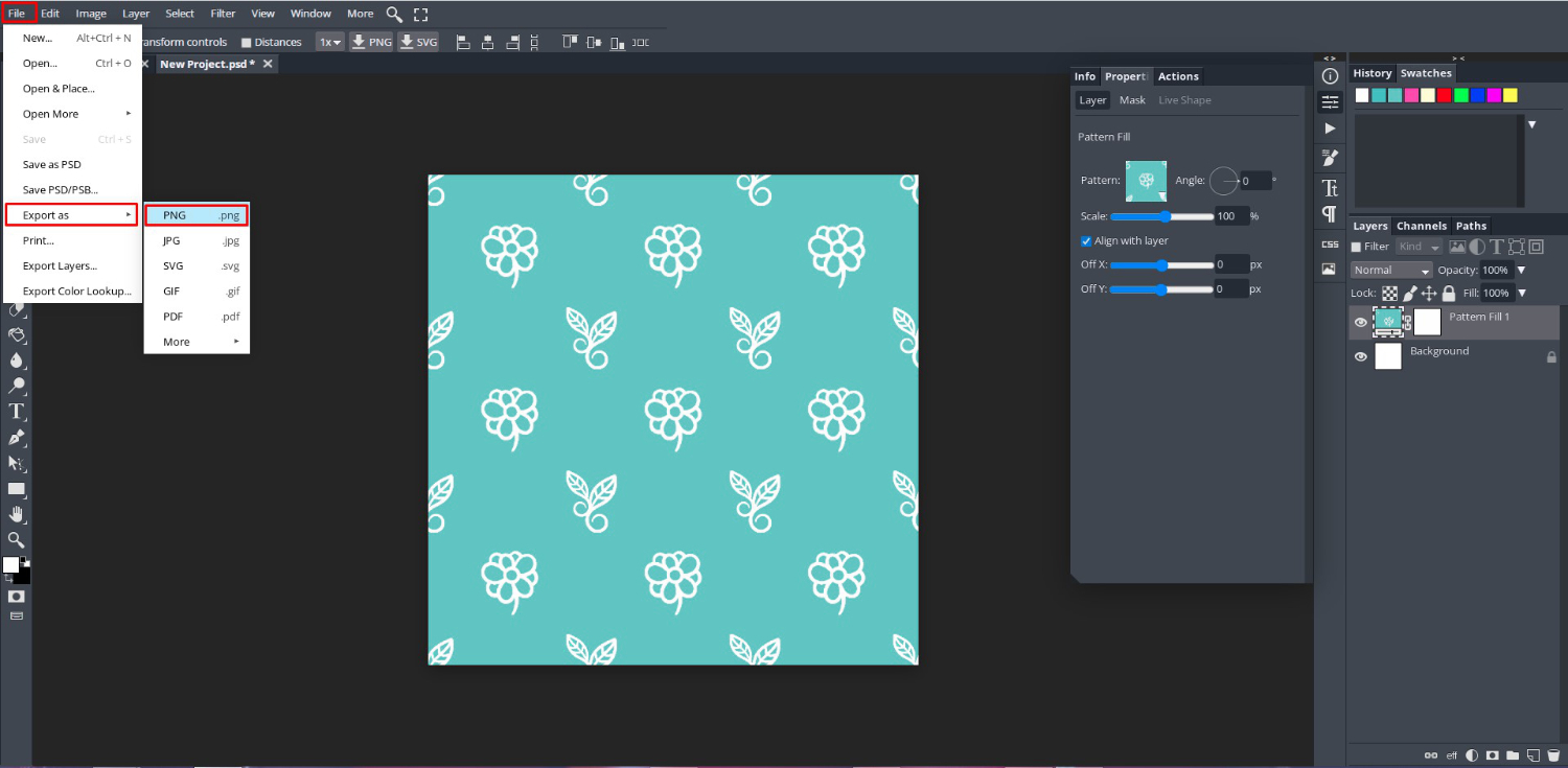 How to Make a Simple Seamless Pattern in DesignScape 18