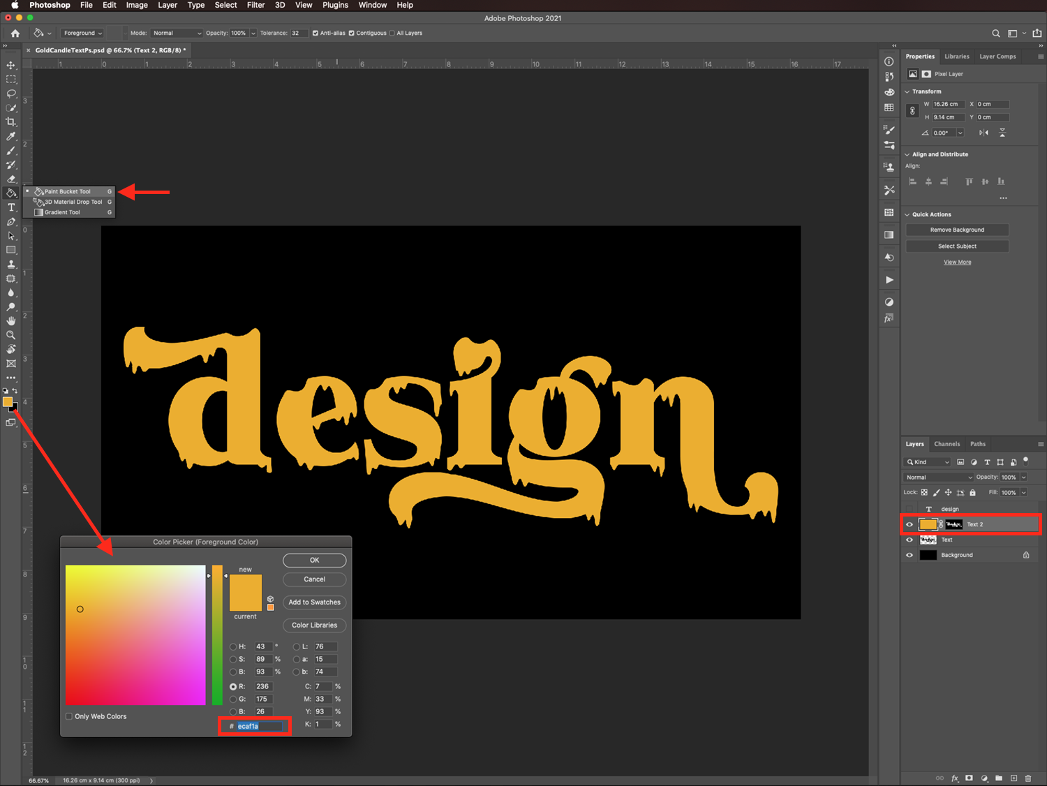 Gold Candle Text in Photoshop 34