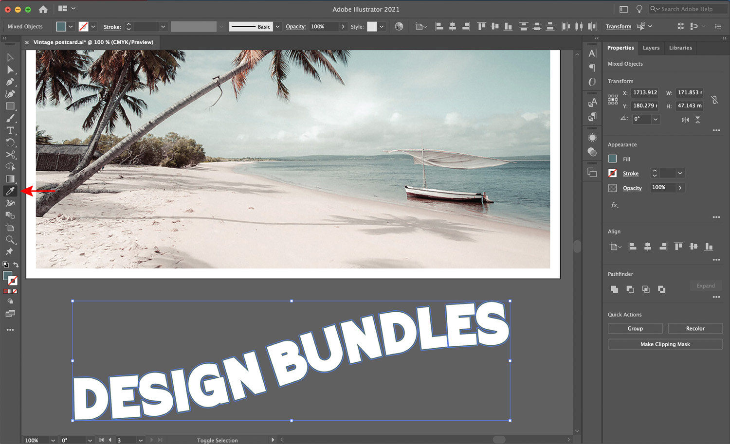 How to Create a Vintage Postcard in Illustrator 43