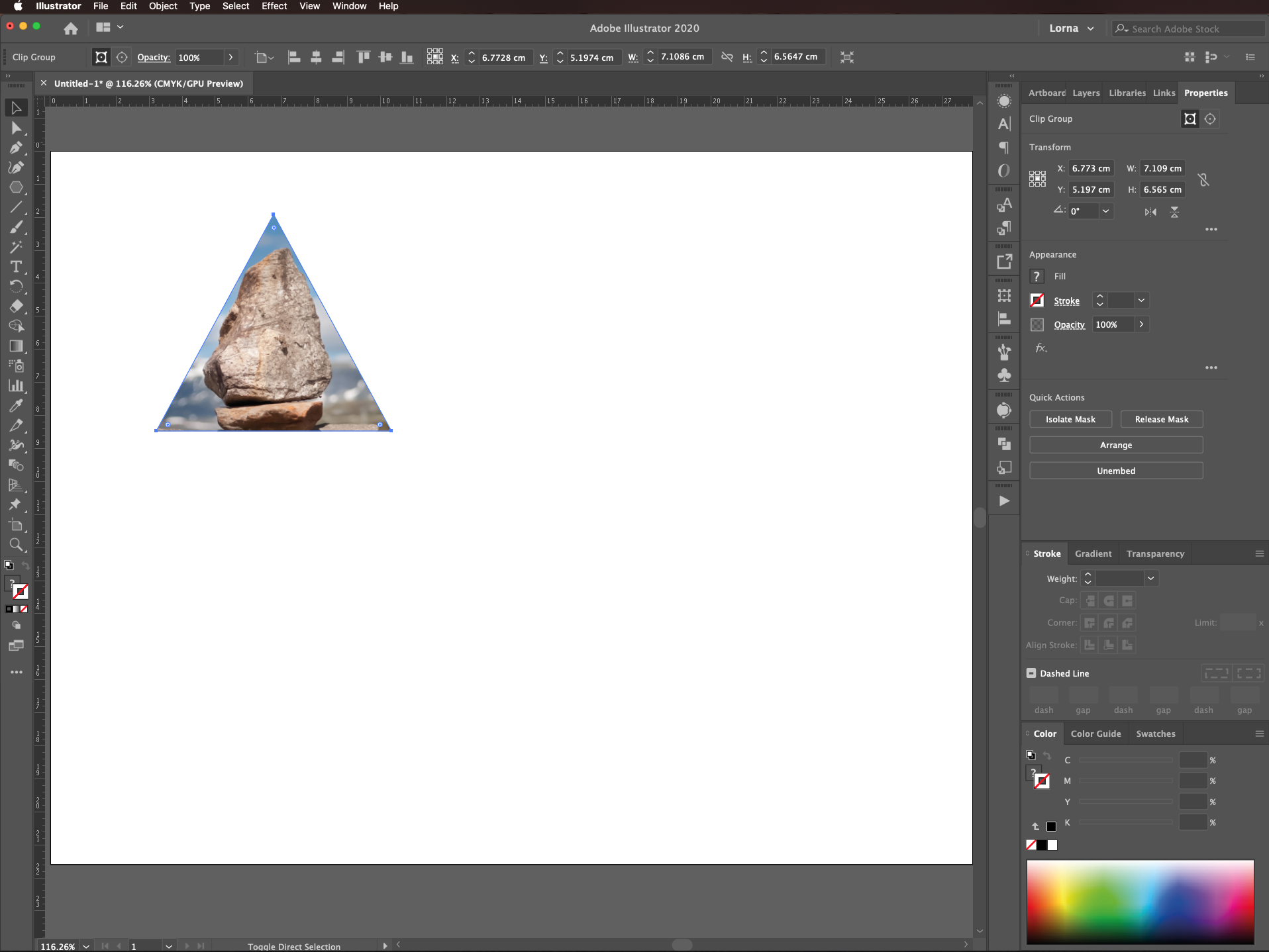 How to Crop an Image to a Shape in Illustrator 7