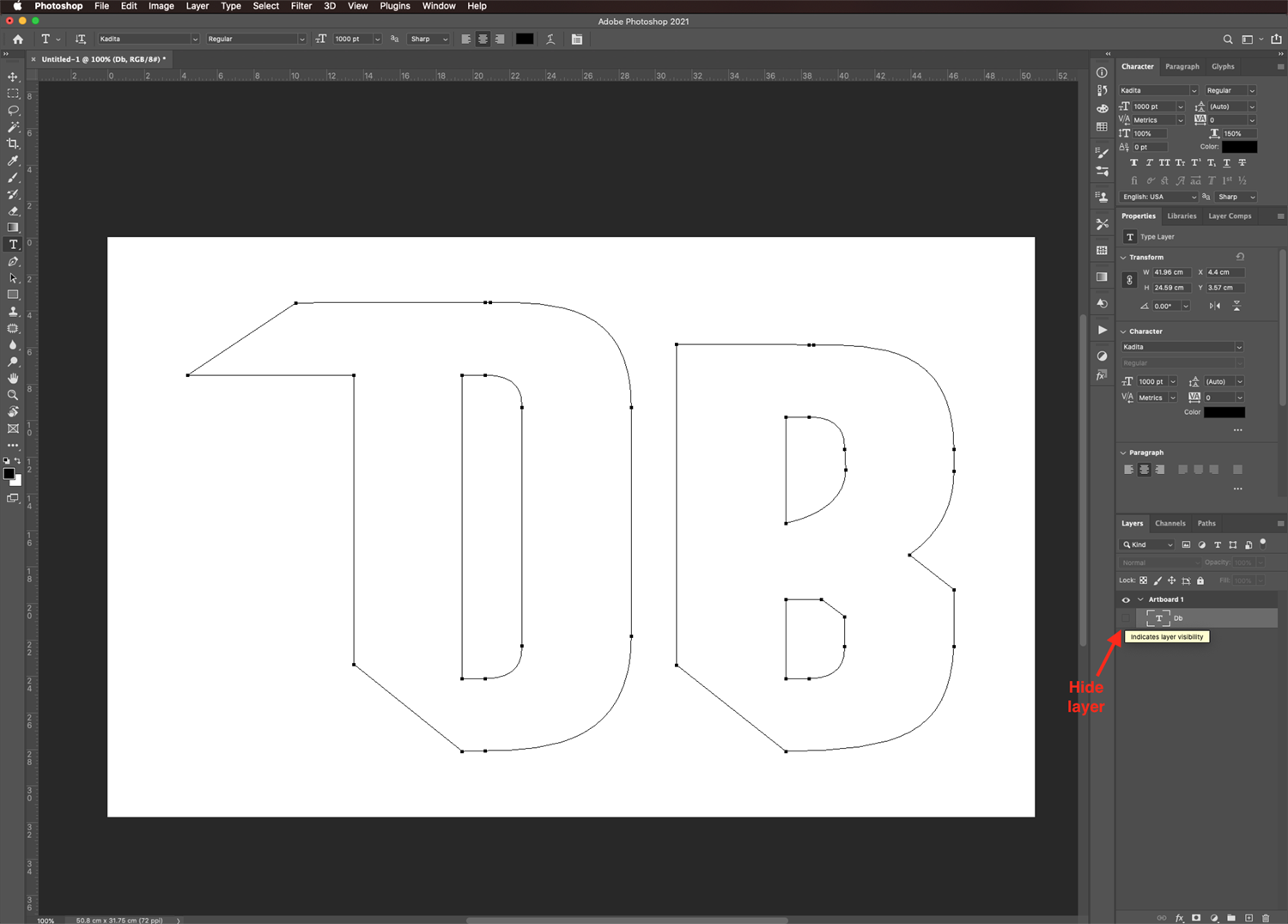 Fill A Shape With Text In Photoshop Design Bundles