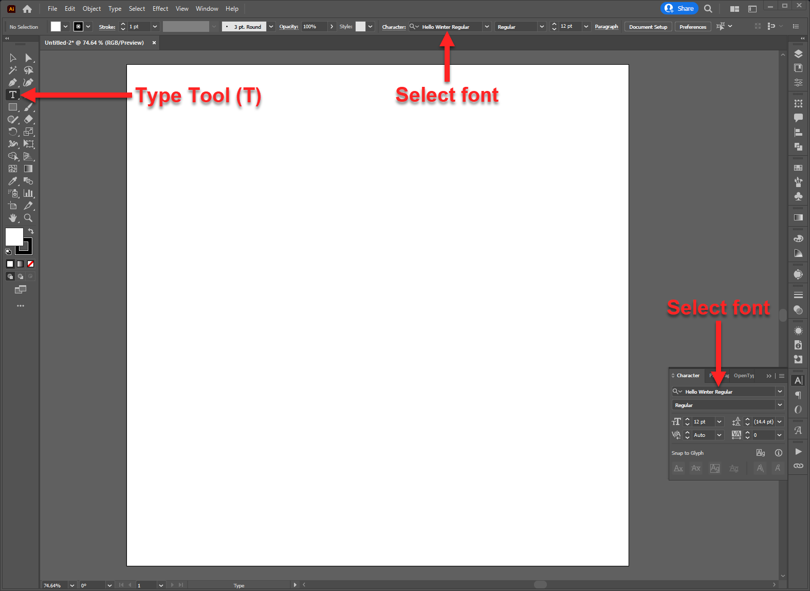 How to use Glyphs in Adobe Illustrator 11