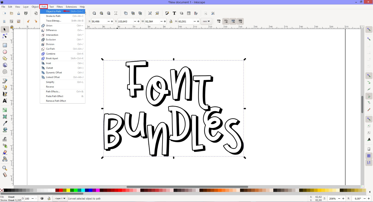 Kerning, Spacing and Changing Your Text in Inkscape 22