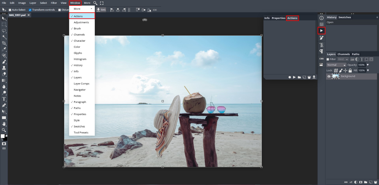 How to Load and Use Photoshop Actions in DesignScape 12