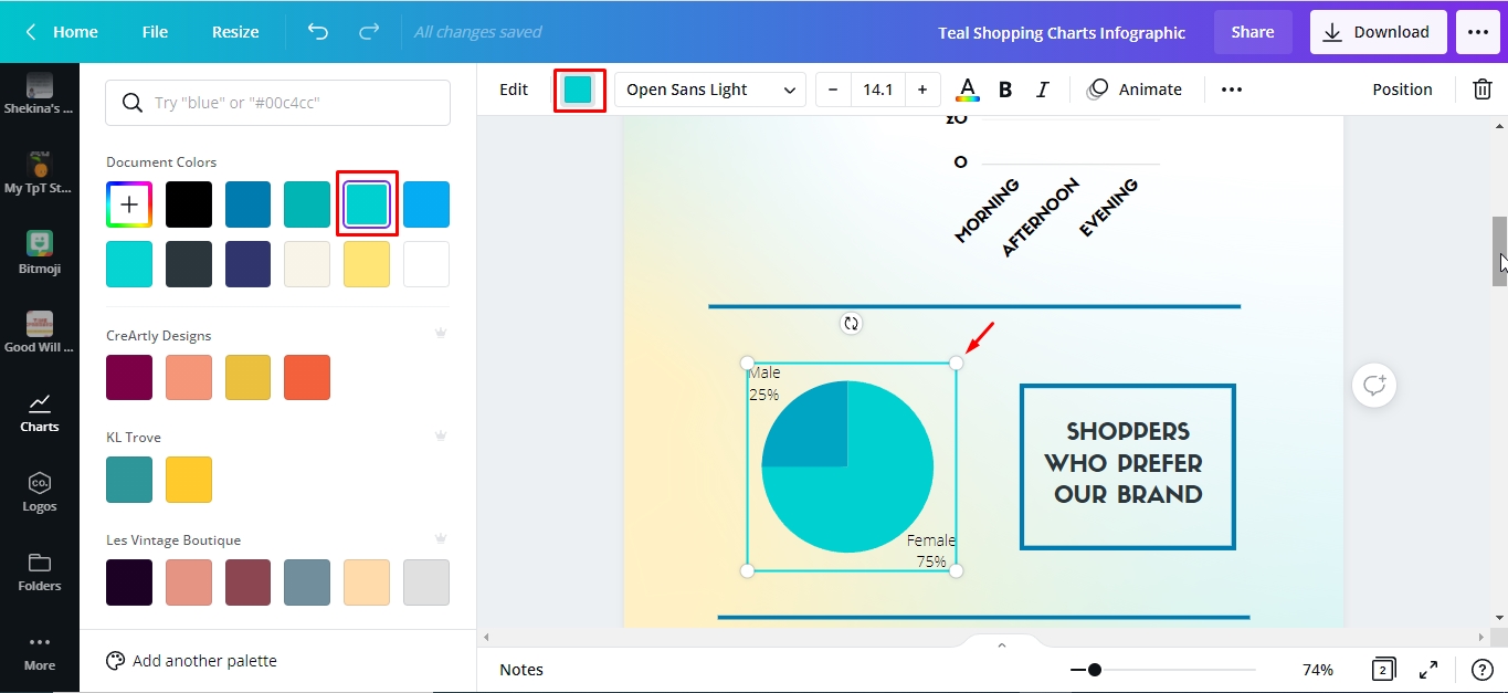 How to Create Charts in Canva 11