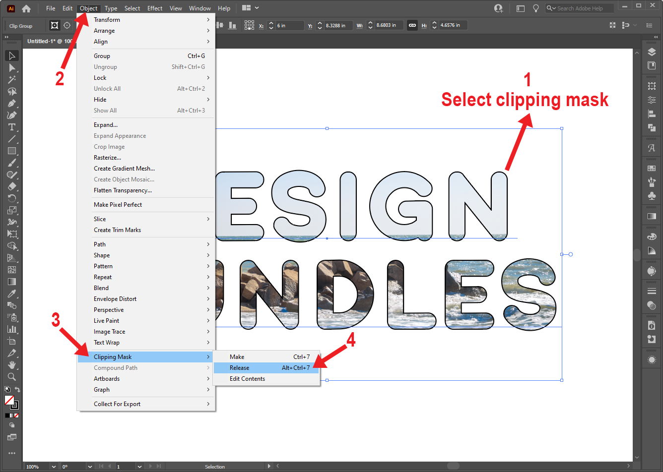 How to Create and Use a Clipping Mask in Illustrator 19