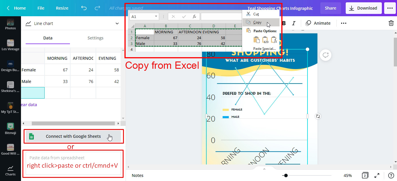 How to Create Charts in Canva 7