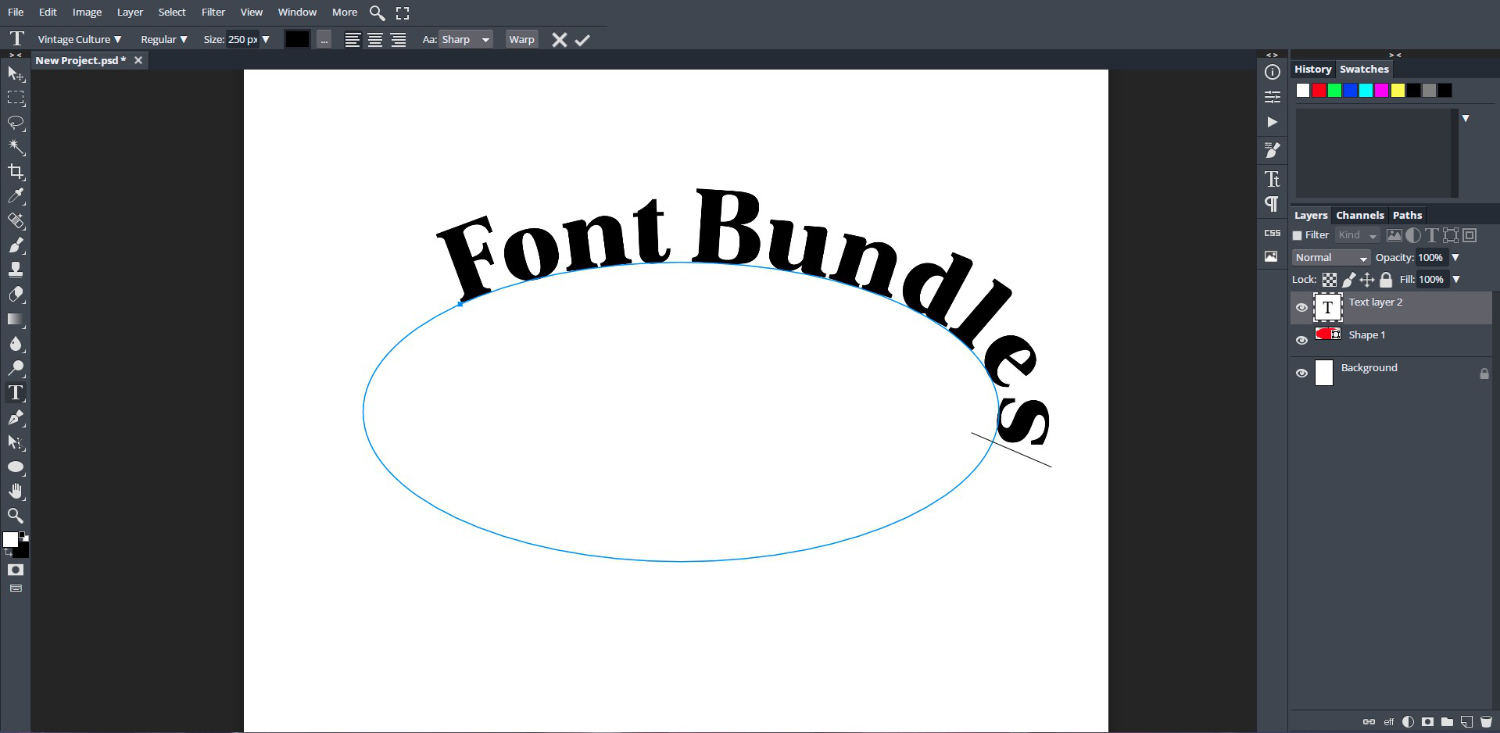 How to Curve Text in DesignScape 15