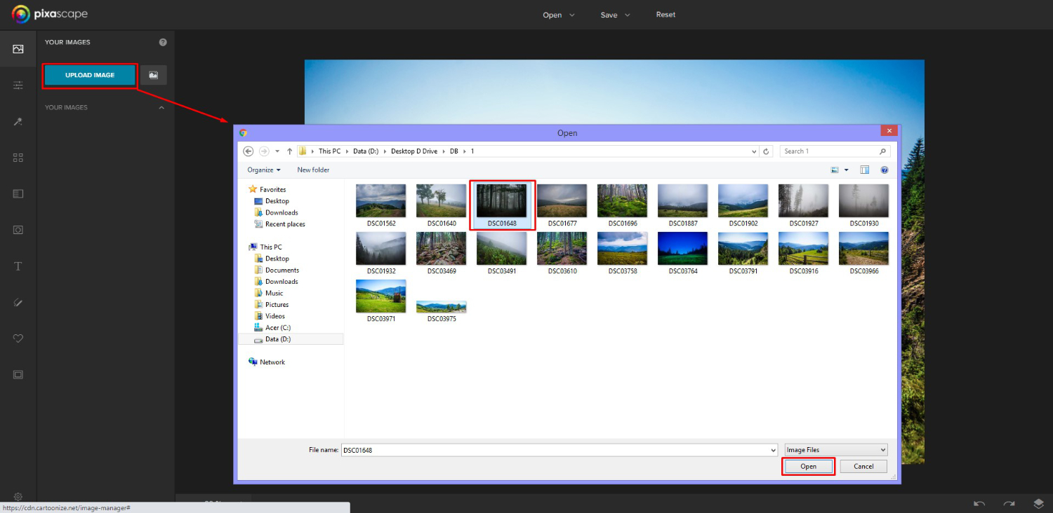 How to Save Your Photos to the Pixascape Library 14