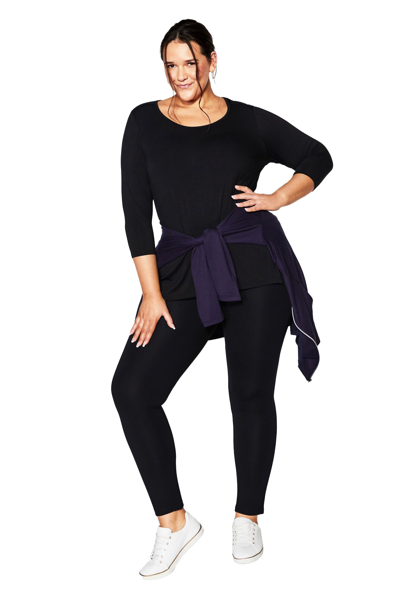 Avenue Women's Plus Size Pull On Ponte Pant - Picture 7 of 14