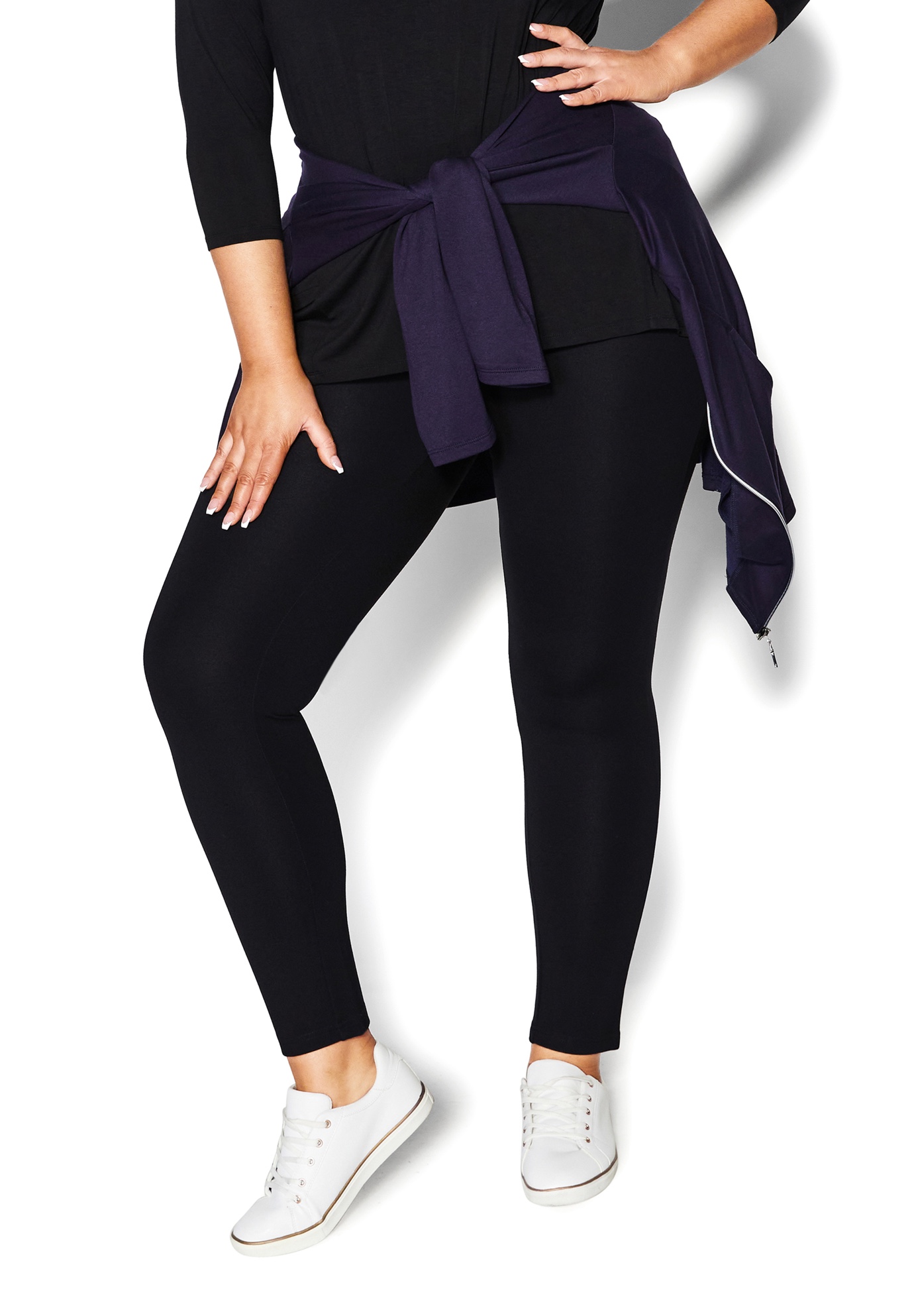 Avenue Women's Plus Size Pull On Ponte Pant - Picture 10 of 14